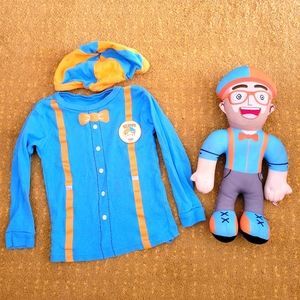 Blippi size 3T top with hat and bonus Blippi teddy